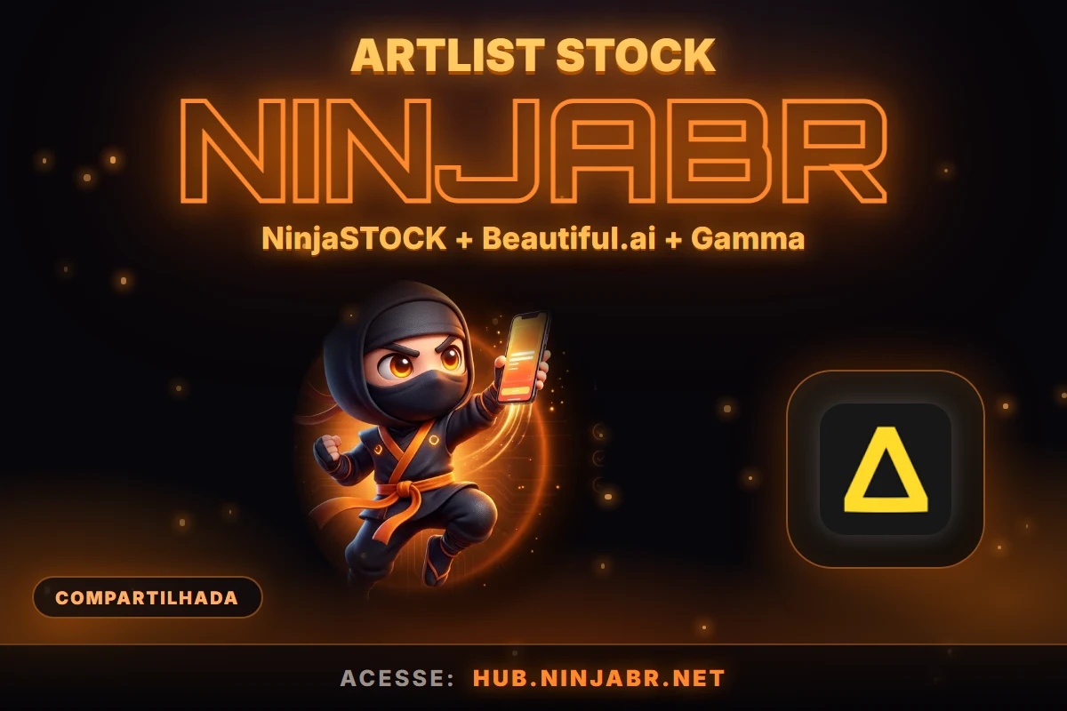 Artlist Stock no NinjaBR Hub, Design & Apresentações