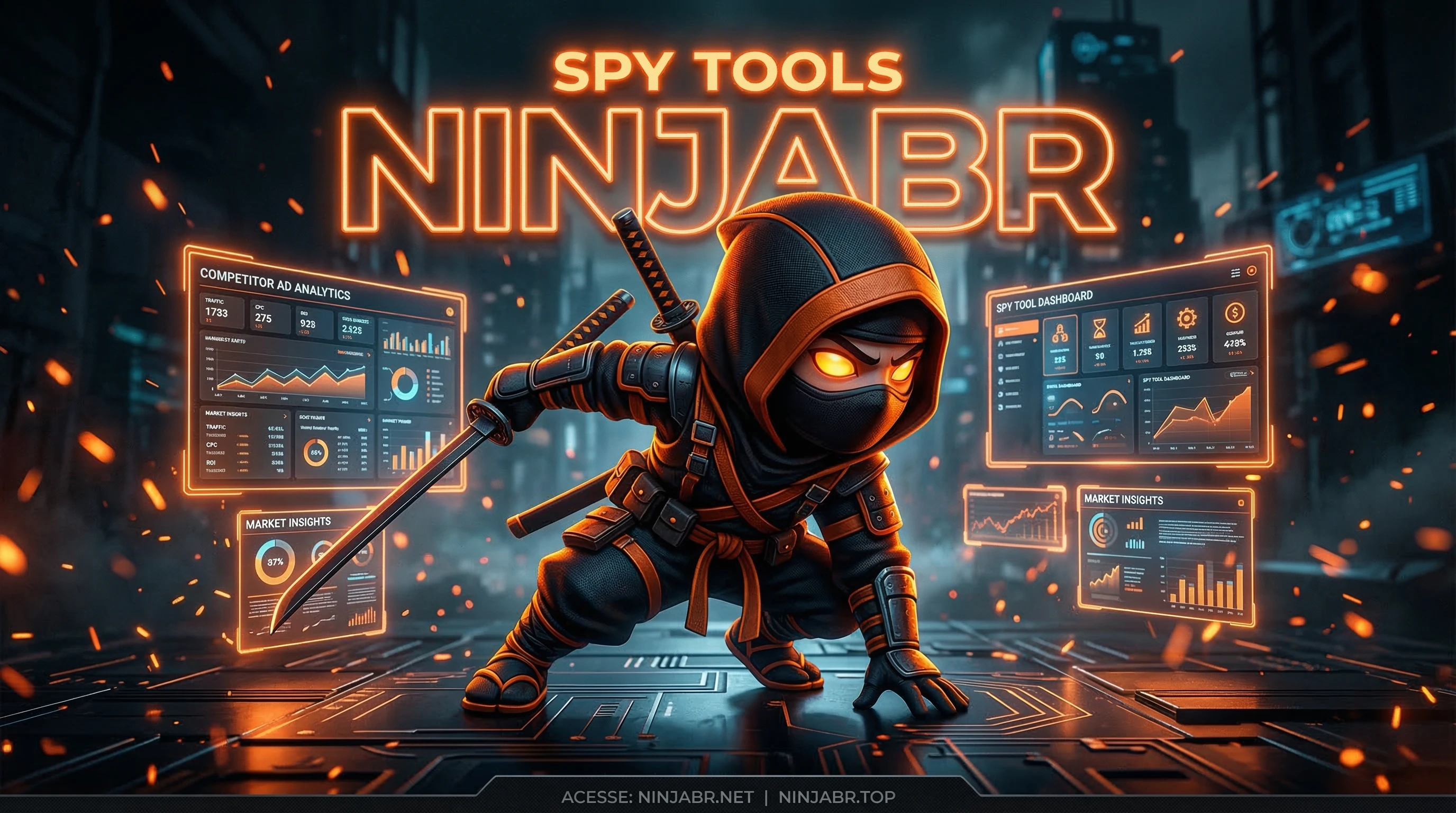 NinjaBR spy tools BigSpy Minea espionaje anuncios 2026